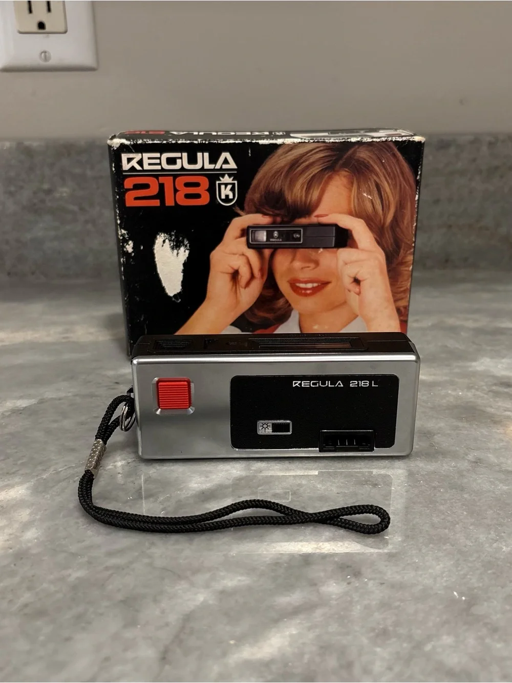 Vintage REGULA 218 L Pocket Film Camera 110 Original Box Wrist Strap Germany